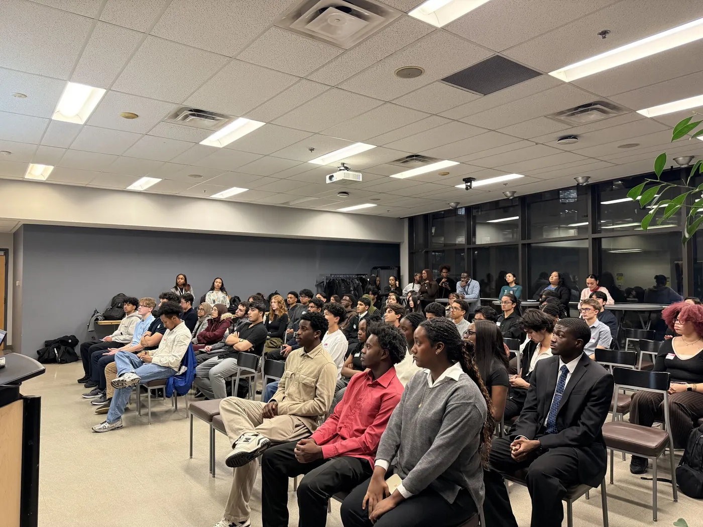 Students attending the TMU Black Business Students' Association financial literacy event